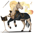 cheval de selle lusitanien bai brûlé