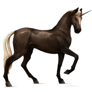 licorne de selle pie noir tobiano