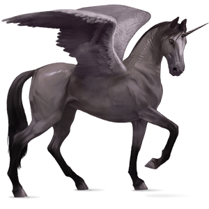 licorne de selle ailée tinker gris souris