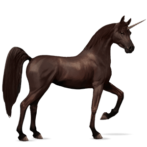 licorne de selle alezan brûlé