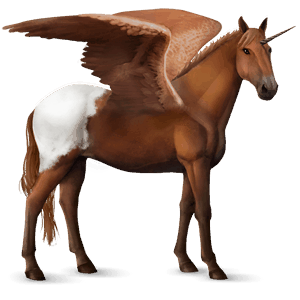 licorne de selle ailée knabstrup blanket alezan