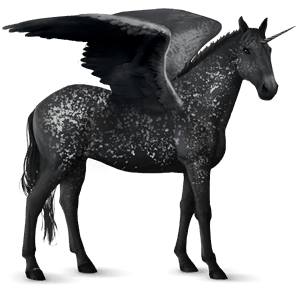 licorne de selle ailée snowflake noir