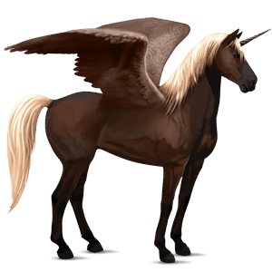 licorne de selle ailée paso péruvien alezan