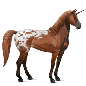 licorne de selle spotted alezan
