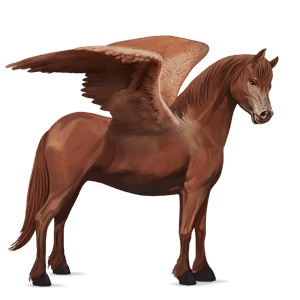 poney pégase alezan