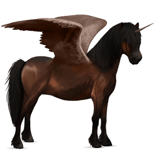 poney licorne ailé haflinger alezan crins lavés