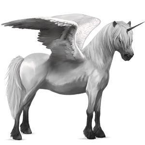 poney licorne ailé poney de terre-neuve alezan brûlé