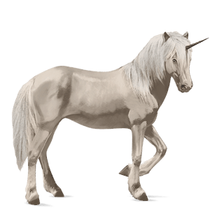 licorne de selle alezan