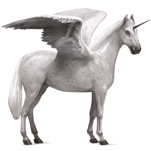 licorne de selle ailée pie tobiano alezan