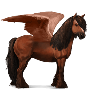 pégase de selle quarter horse rouan