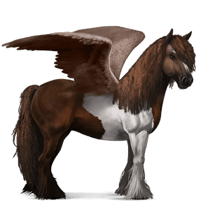 pégase de selle quarter horse rouan