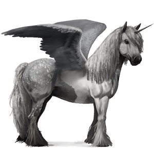 licorne de selle ailée tinker palomino