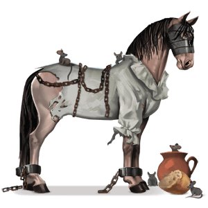 cheval de selle robe masque de fer