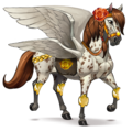 cheval de selle rose