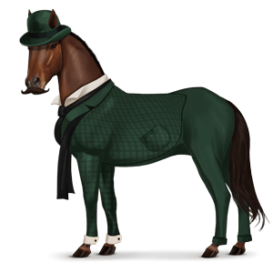 cheval de selle robe inspecteur lestrade