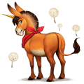 licorne de selle alezan