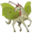 licorne de selle ailée tinker pie tobiano gris souris