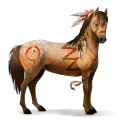 licorne de selle trakehner cremello