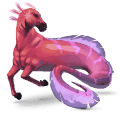 poney licorne ailé bai brûlé