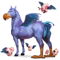 cheval de selle cremello