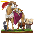 cheval divin chat botté