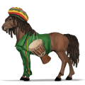 poney kerry bog gris pommelé