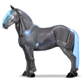 poney licorne brunblakk