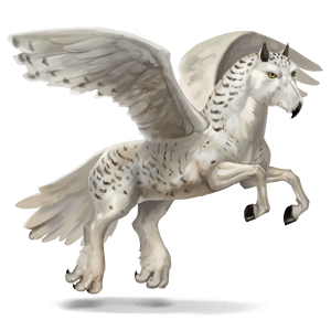 cheval sauvage harfang des neiges