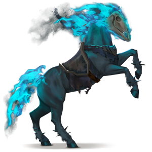 cheval de selle cavalier fantôme