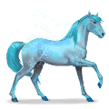cheval de l'arc-en-ciel lovely blue