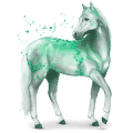 cheval des pierres précieuses Émeraude