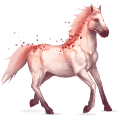 cheval des pierres précieuses rubis