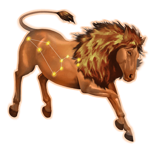 cheval astrologique lion